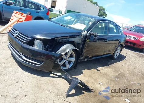 2012 Volkswagen Passat Se z USA, uszkodzony, nr VIN 1VWBH7A3XCC066865